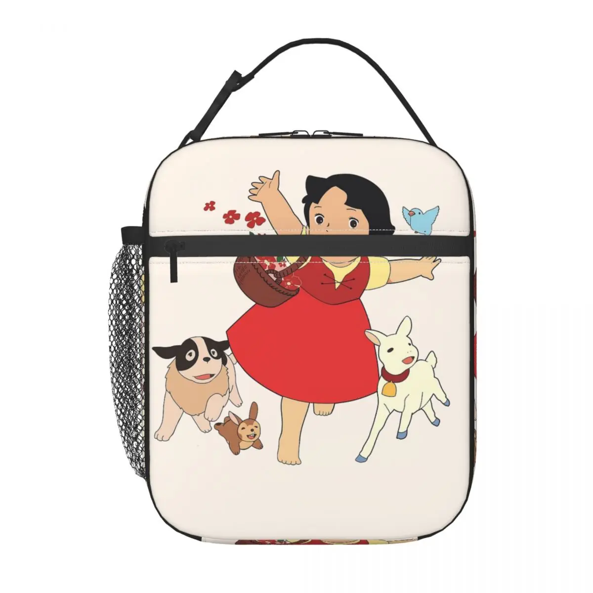 Custom Heidi The Girl From The Alps Lunch Bag Men Women Cooler Thermal Insulated Lunch Boxes for Kids School Children