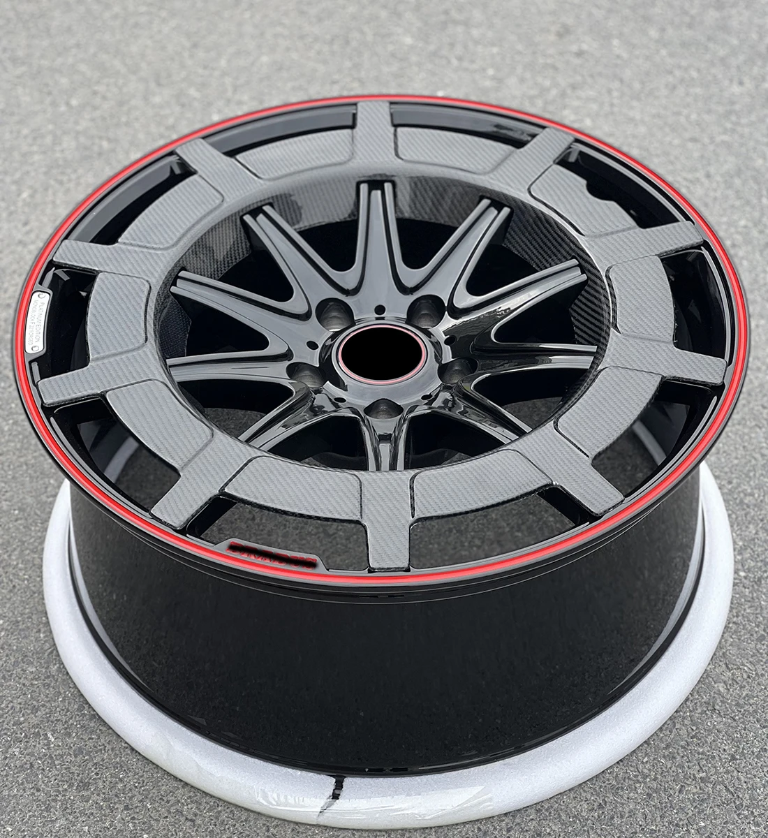ホットセールデザイン カーボンファイバー ブラック 鍛造ホイール 21