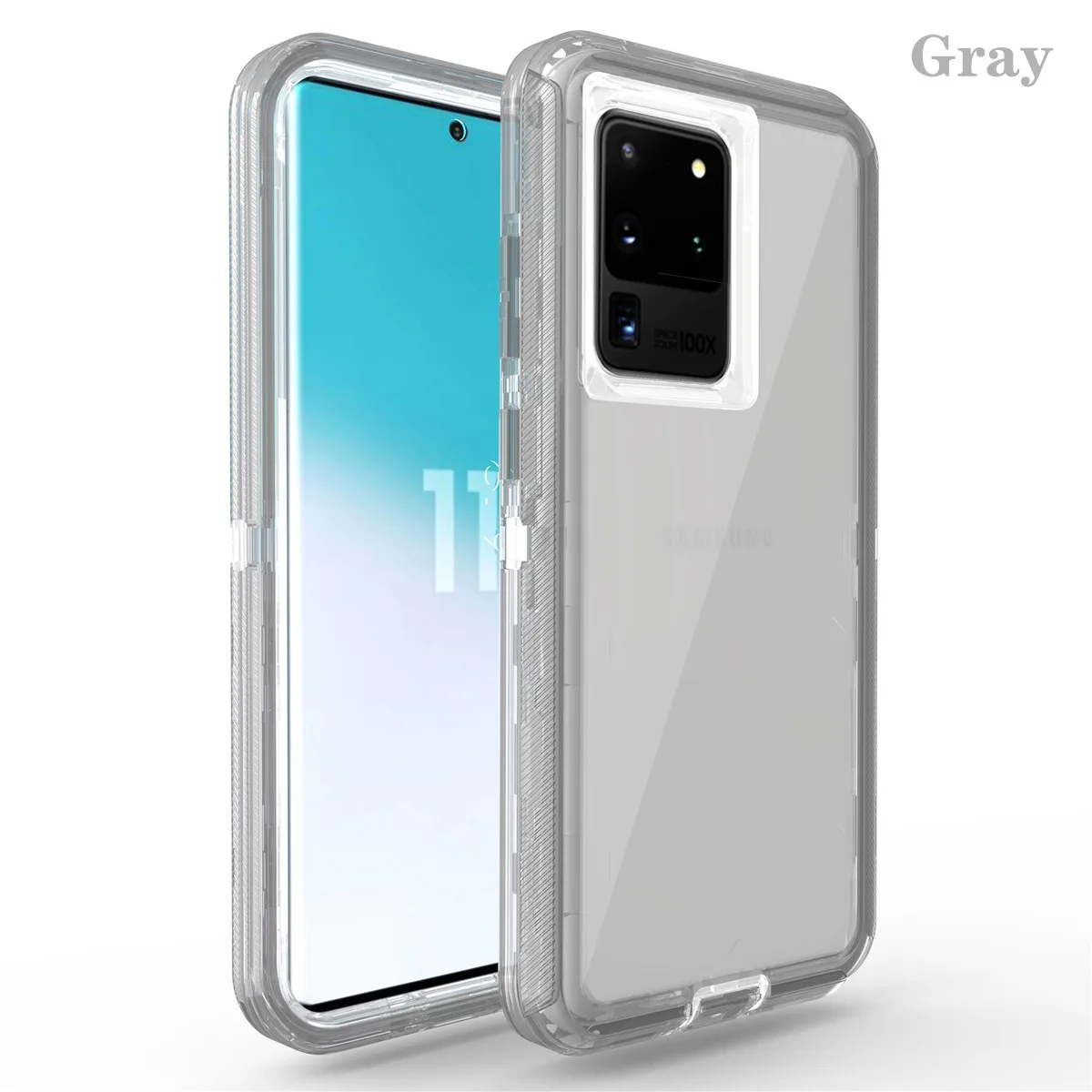 360-Degree Clear Shockproof Phone Case - 3-in-1 Defender Cover
