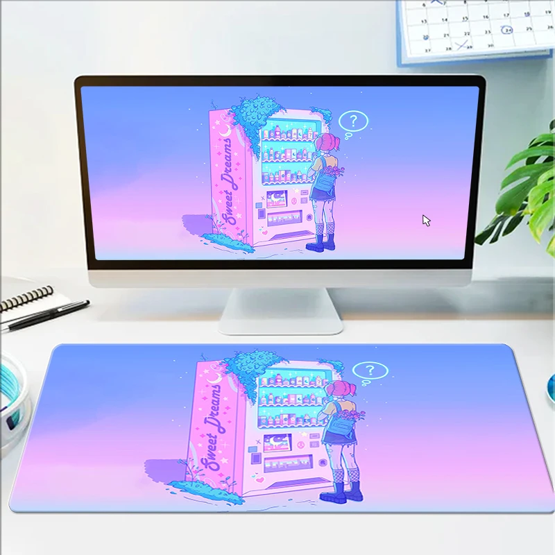 

Desk Decor Cute Mousepad Keyboard Non-slip Pads Protector Fashion Large Mouse Pad Gaming Accessorie Rubber Kawaii Mat Gamer Mats