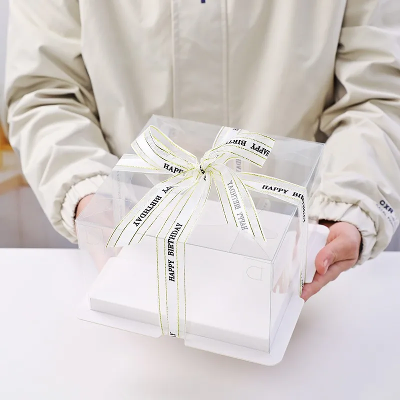 Transparent Gift Box Clear Plastic Cake Box Candy Storage Container, Dessert Present Or... - SKU CPCB1235 - UGI Packaging