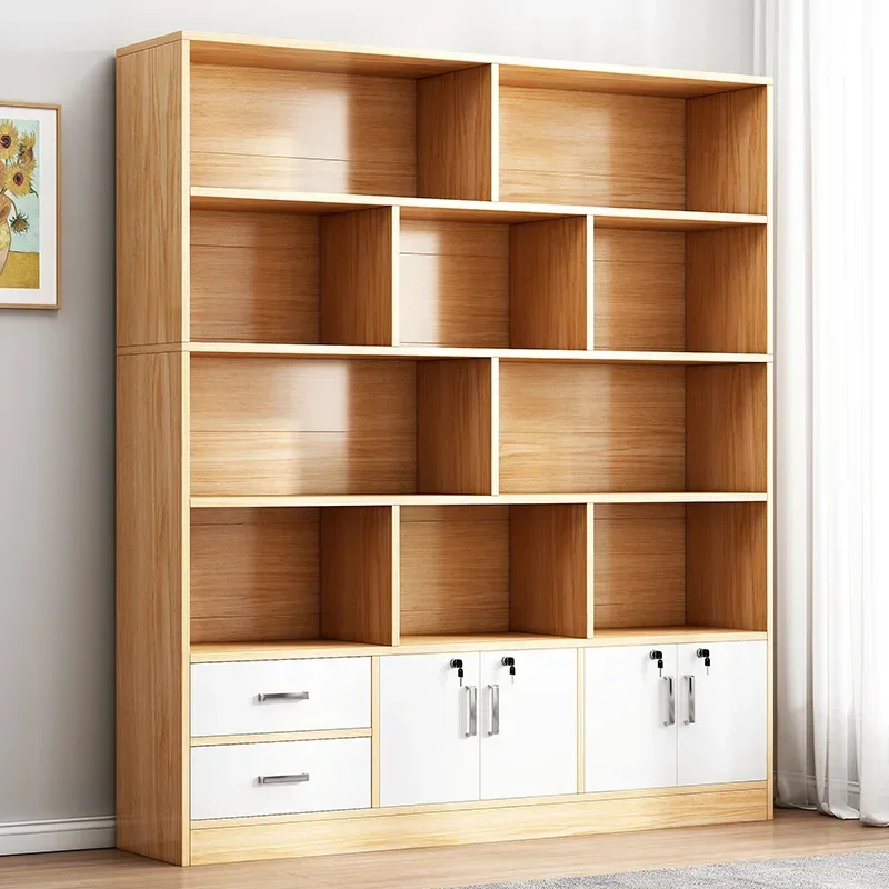 Vetrina Moderna Della Libreria Della Cucina Con La Porta Portariviste Scaffale Scaffale Di Immagazzinaggio Dell'Impalcatura Libreria Mobili Del Soggio