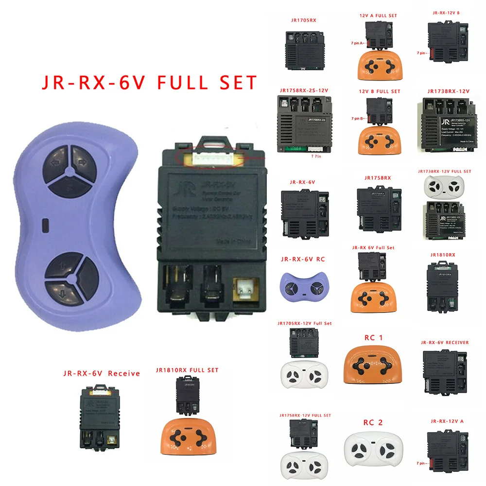 

JR-RX-12V Kid's Electric Car Bluetooth Remote Control Receiver,Baby Toy Car Control For JR1758RX JR1810RX FULL SET JR1810RX
