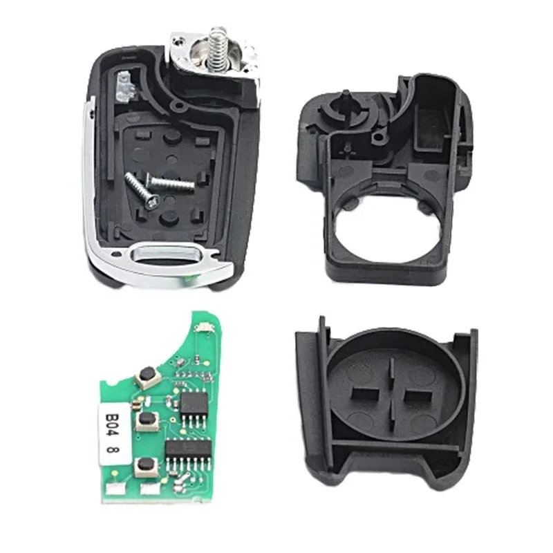 Car Remote Key DIYKEY 3 Buttons 95431-07901 Upgraded For KIA Morning 433MHz ID46 Chip Flip Remote Key Fob SEKS-SA10Tx