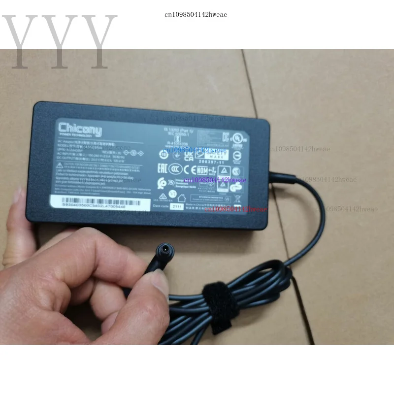 MSI GF63 Thin 11UC-262 충전기용 Chicony 120W 20V 6A 4.5mm 어댑터용