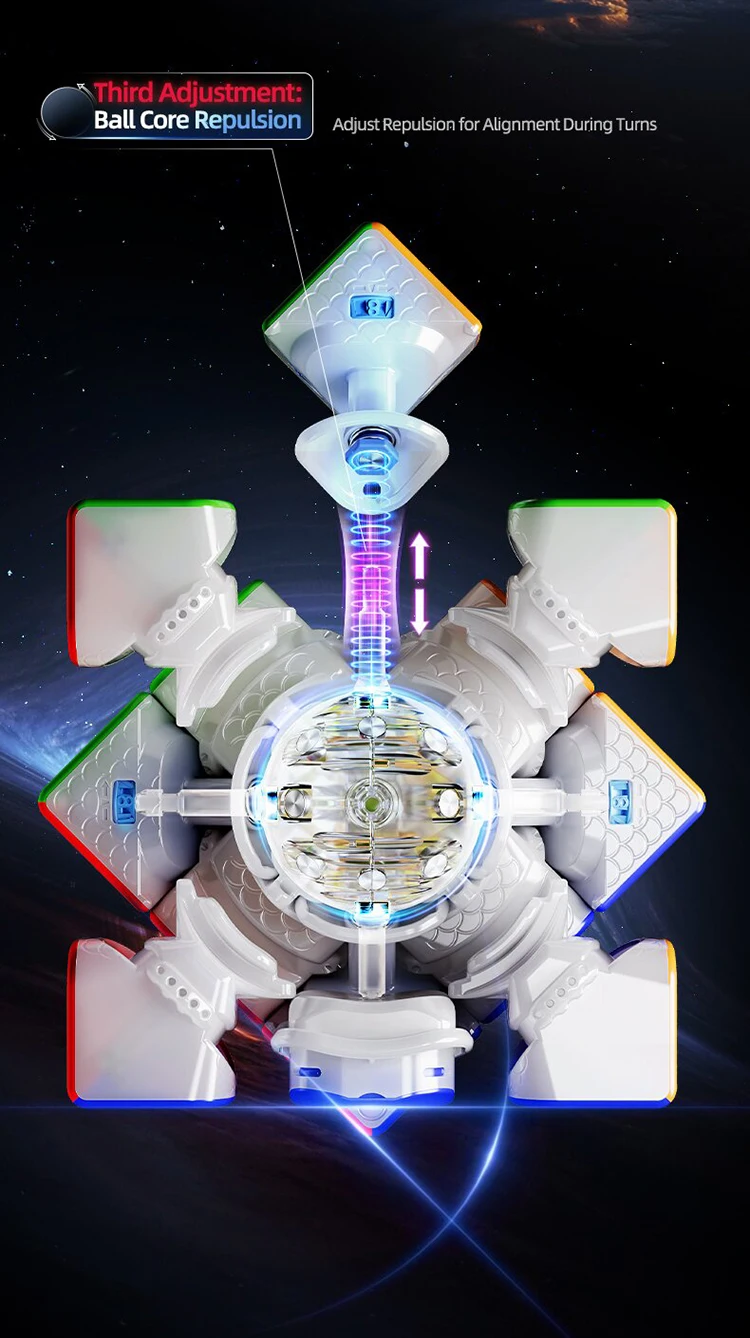 MOYU Super Weilong V2 AI 3X3X3 Magnetic Magic Speed Cube Super Weilong V2 20M Maglev UV Magico Puzzle