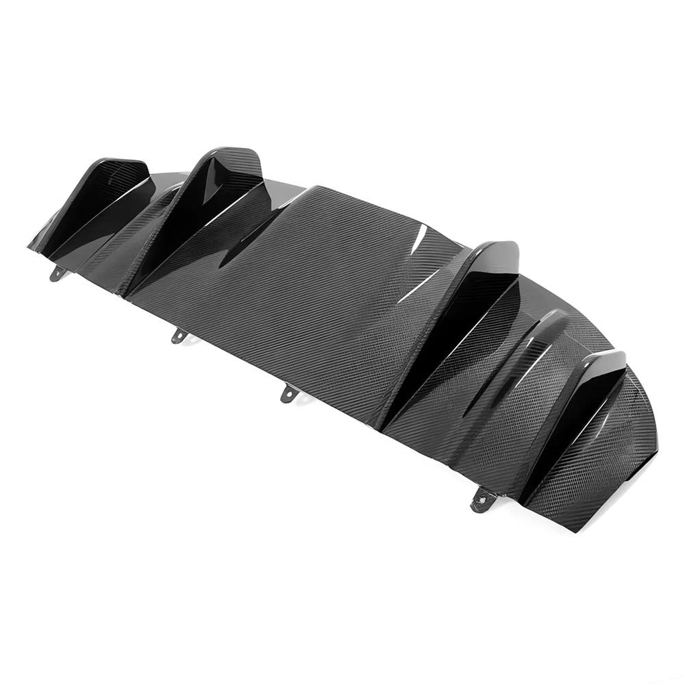 Diffusore A Labbro Paraurti Posteriore In Fibra Di Carbonio A Secco Per Porsche Taycan 4S Sedan Electric 19-20 Vs Style