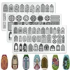 Nail Art Templates European architectural pattern angel priest Flower Geometry Stamping Plates DIY Image Printing Stencil Tools 1