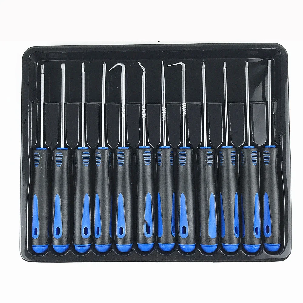 Hook Oil Seal Fuel Seal O-Ring Removal Tool Set Precision Screwdriver Set Automotive Pick Puller Craft Tools 12PCS