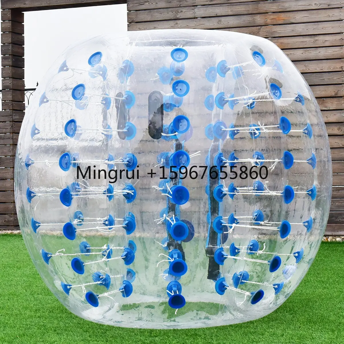 1.5M 5ft Inflatable Bubble Football Soccer Ball with Colored Dots for Adult, TPU PVC Body Zorb Bumper Ball Suit, Hot Selling
