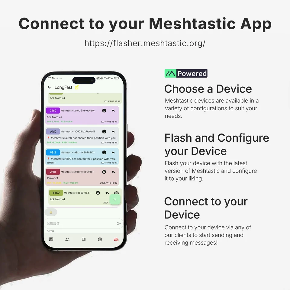 Meshtastic LoRa 32 V4 Ontwikkelboard Met Antenne - ESP32 SX1262 Zonne-energie Mesh