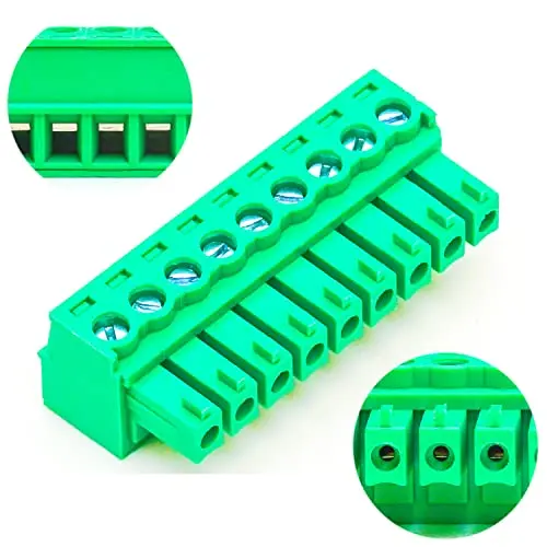 

3.81mm 9 Pin Phoenix Connector PCB Screw Terminal Block Connector (4Pcs 3.81M-9Pin)