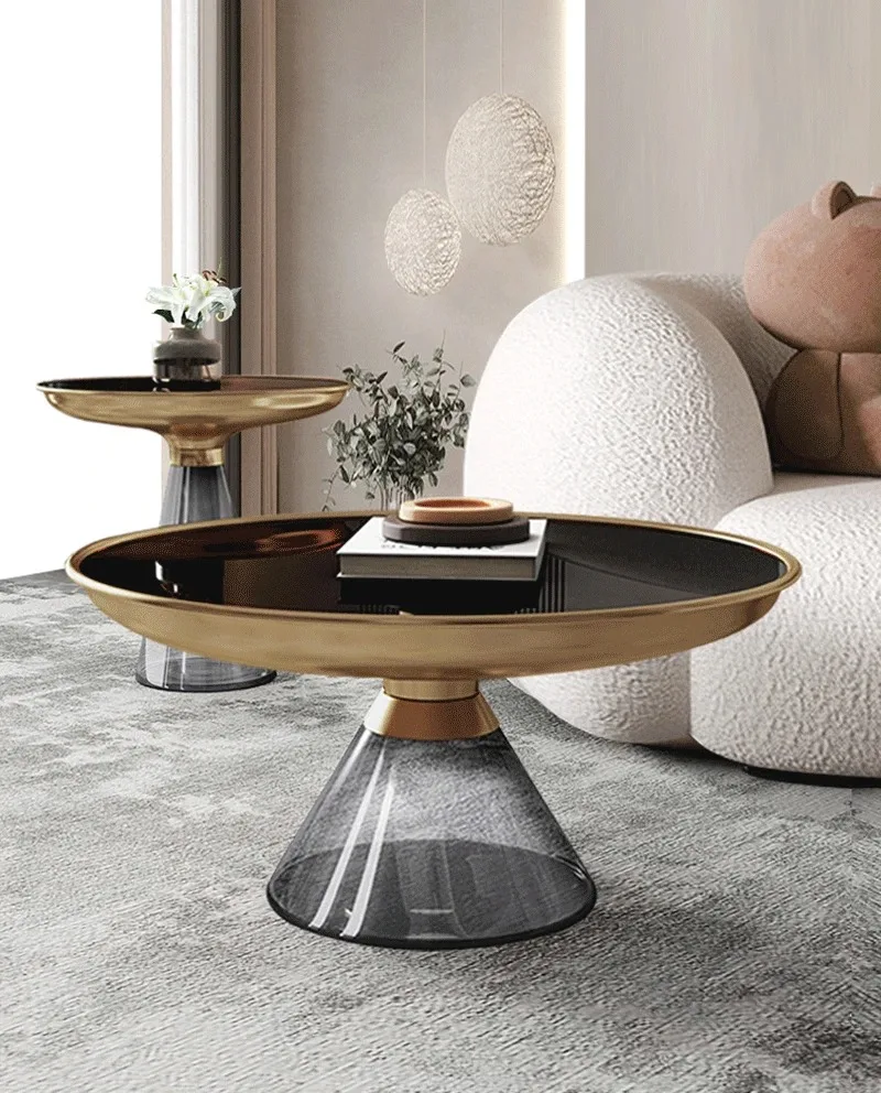 Glass Table Furniture Luxury Tv Hospitality Tables Coffee Modern Aesthetic Room Simple Conference Living Sehpa Center Corner