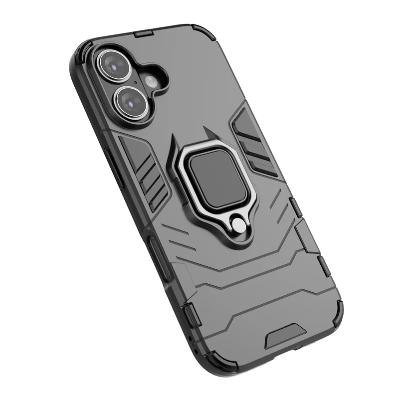 Ultimate Shockproof Armor Magnetic Ring Case with Lens Protection Cover
