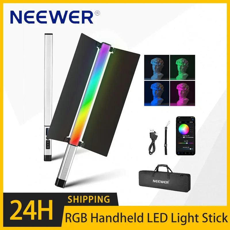 

NEEWER CL124 RGB Handheld LED Light Stick Video Light Wand with APP Control