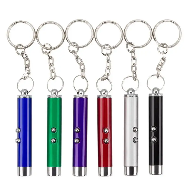 mini cat dog fun 4mw pointer red light laser led training torch pet toys pen 2 in 1 cat pet toy red laser light led pointer Cat Laser Pointer Toy Cat Enrichment Toys Cat Teasing Laser Pen Mini Flashlight Infrared Laser Key Ring Pendant Cat Accessories