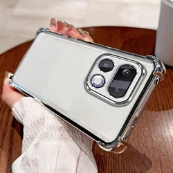 Luxury Shockproof Armor TPU Phone Case Cover for Realme16ProPlus (Silver)