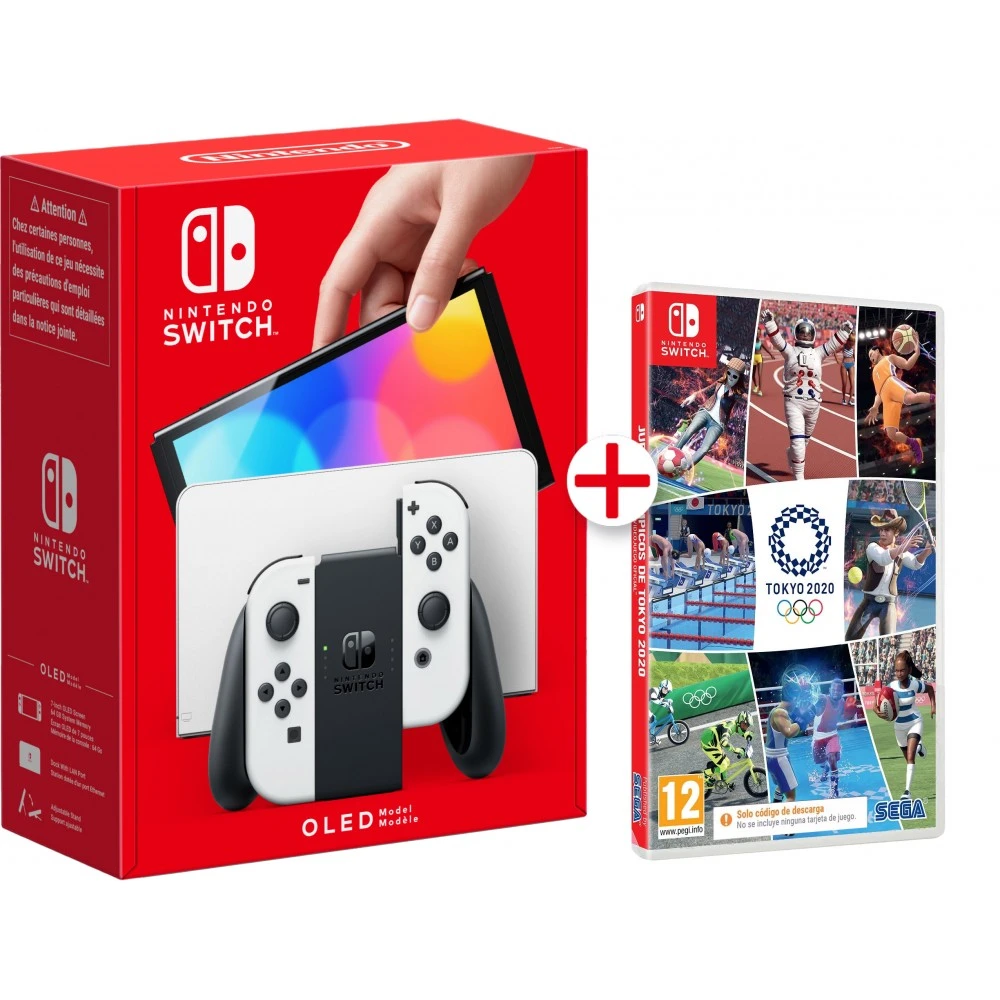 NINTENDO OLED SWITCH White + Olympic Games TOKYO 2020 box code  download|Video Game Consoles| - AliExpress