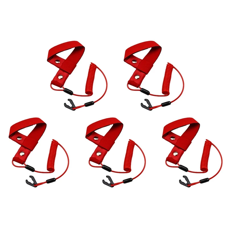 

5X Stop Kill Safety Lanyard Fits Handlebar Switch Key Floating Emergency Flameout Rope For All Yamaha Jet Ski