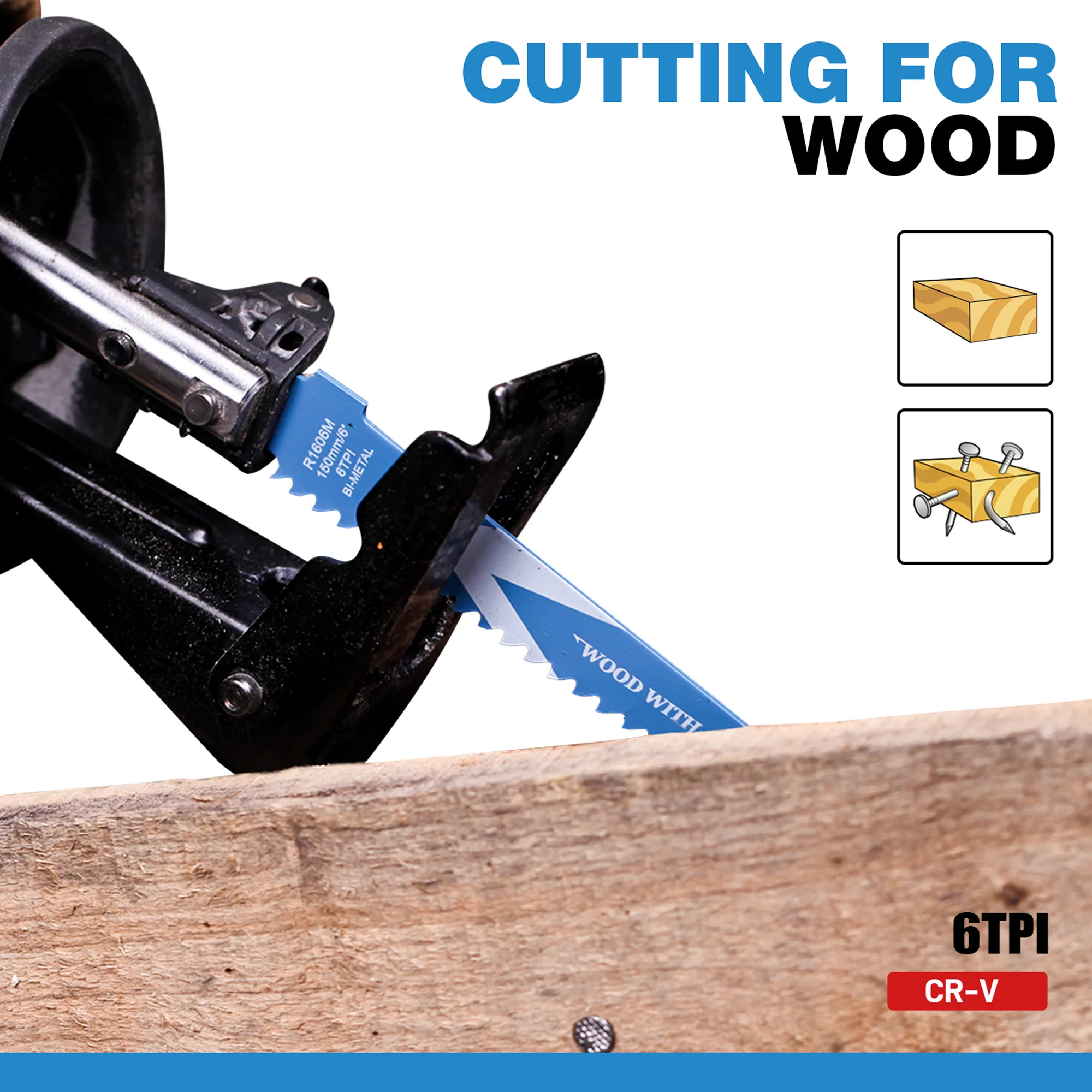 Lame Per Sega A Gattuccio 10 Pezzi 150mm - 5x14TPI Metalli Pesanti, 5x18TPI Metalli Sottili - Bi-Metallo M42 - Foto 3