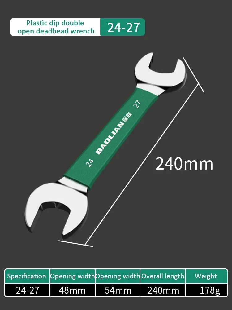 Double-Ended Open Wrench Set - Adjustable Hand Tool Kit