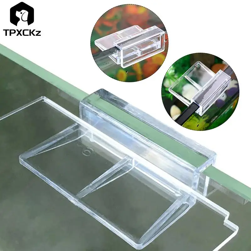 

4pcs 6/8/10/12mm Aquarium Glass Cover Holder Acrylic Bracket Fish Tank Lid Clips Support Bracket For Rimless Aquarium Fish Tank