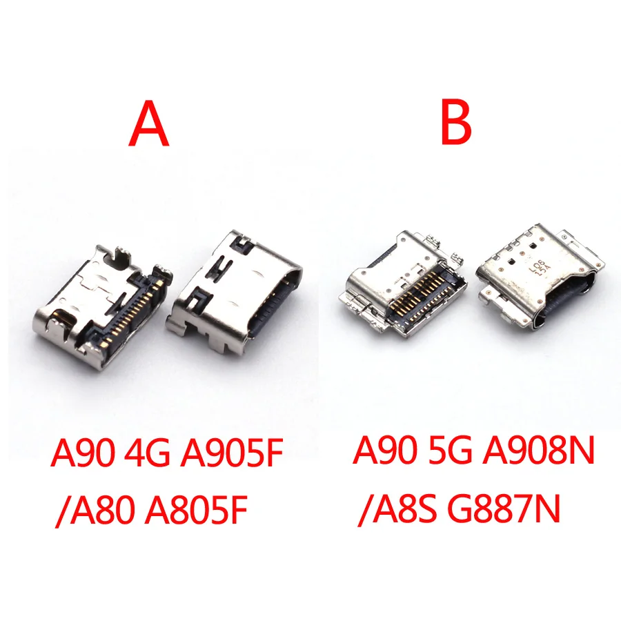 

10 шт. USB-разъем для зарядного устройства, док-разъем для Samsung Galaxy A90 5G A9080 A908N/A8S G8870 G887N/A80 A805F A90 4G A905F