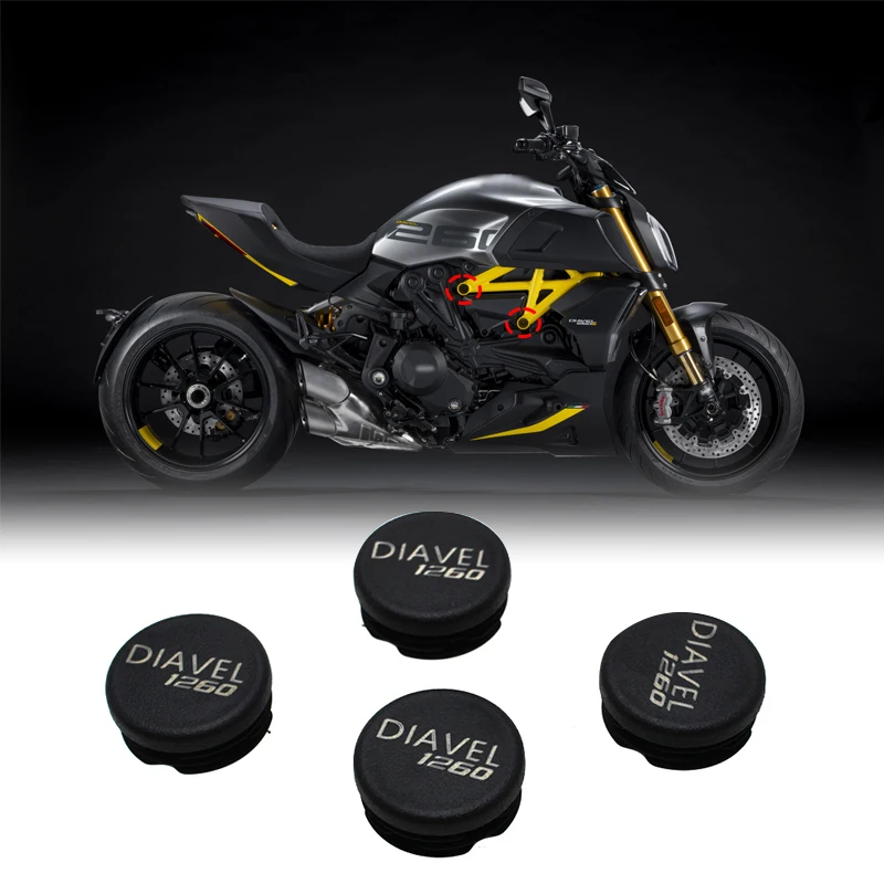 

Motorcycle Frame Hole Cover Caps Plug Frame Fit For Ducati Diavel 1260 / S / Lamborghini 2019-2023 2022 2021 2020