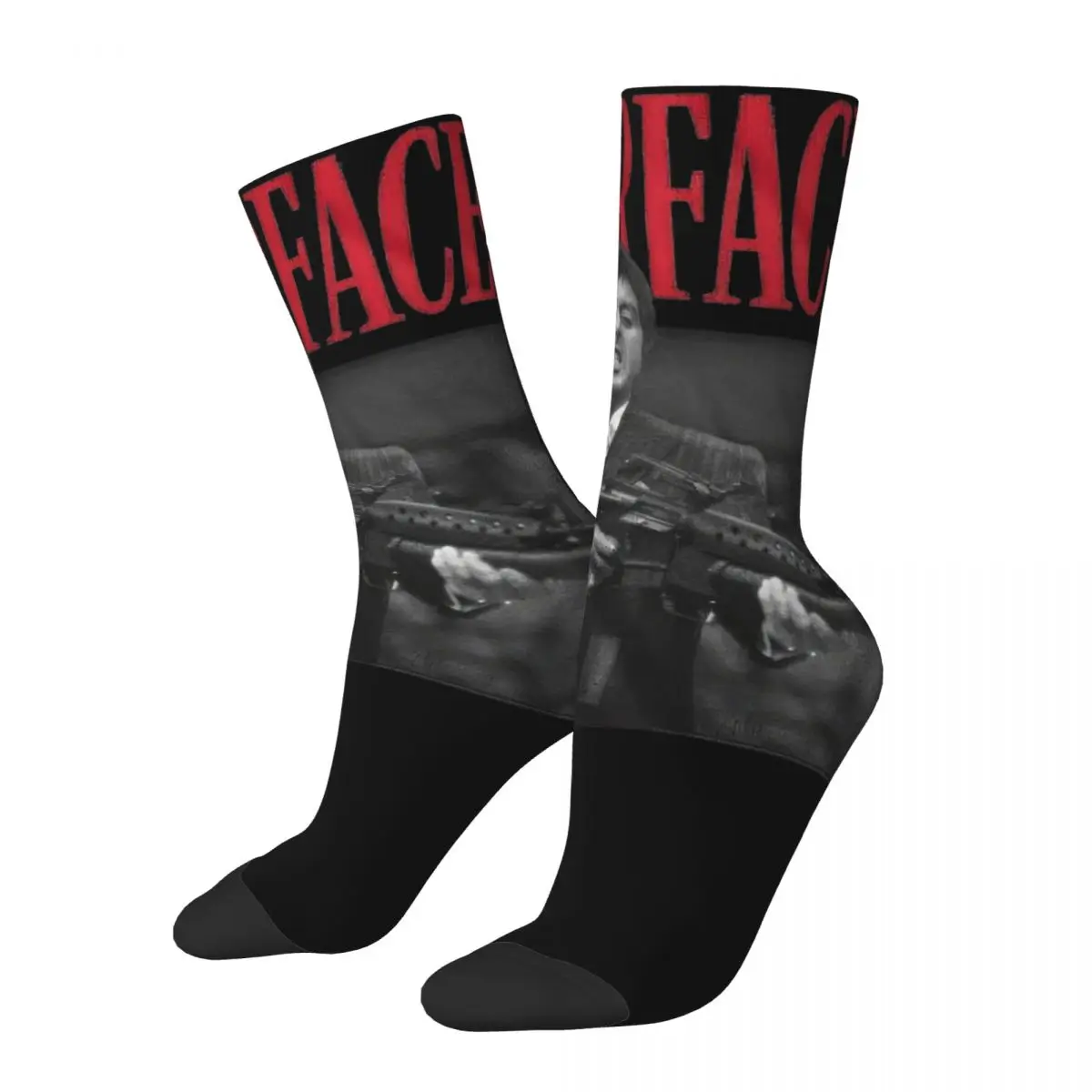 Scarface Movie 2024 Merchandise Socks Traspirante Scarface Tony Montana Graphic Calze Lunghe In Cotone Per Regali Da Donna