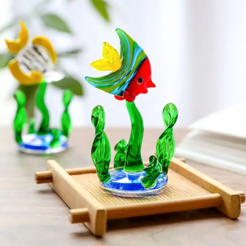 

Home Decoration Fish Tank Water Grass Fish Glass Decoration Home Decoration Table Decoration Handicraft Small Ornament