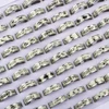 100 Pcs/lot Luminous Stainless Steel Rings Glow in the dark Men Women Party Jewelry Wholesale Lot 6