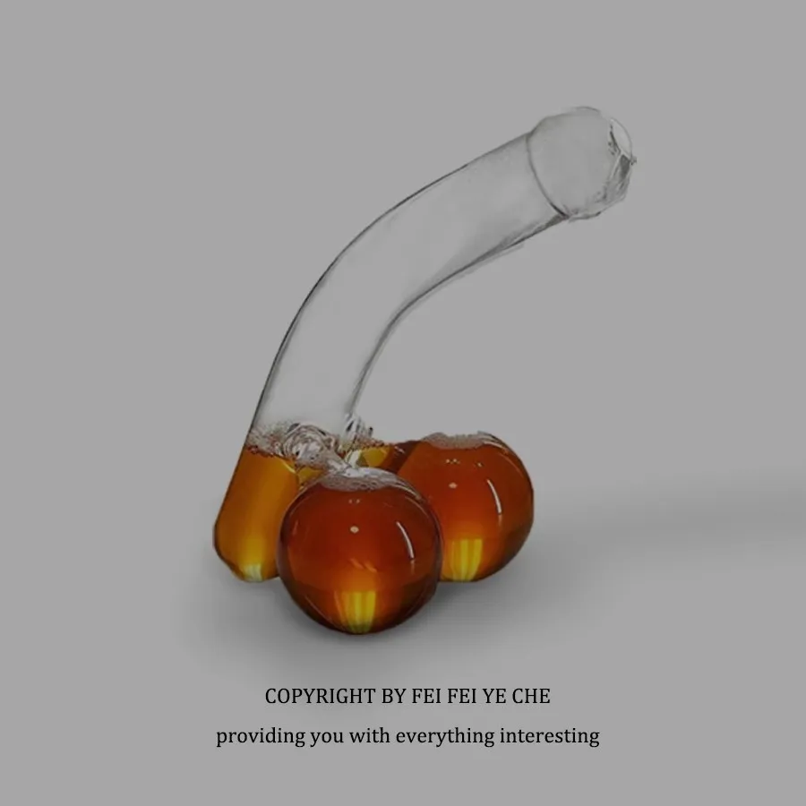 Unique Funny Decanter, Party Drinkware, Whiskey Decanter, Wine Borosilicate Glass, Barware Gadget, 500ml