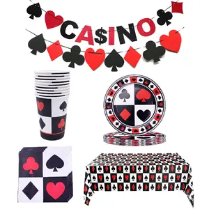 Casino Theme Party Decoration Poker Disposable Tableware Magic Show Las  Vegas Party Decorations Hen Night Bachelorette Party - Party & Holiday Diy  Decorations - AliExpress