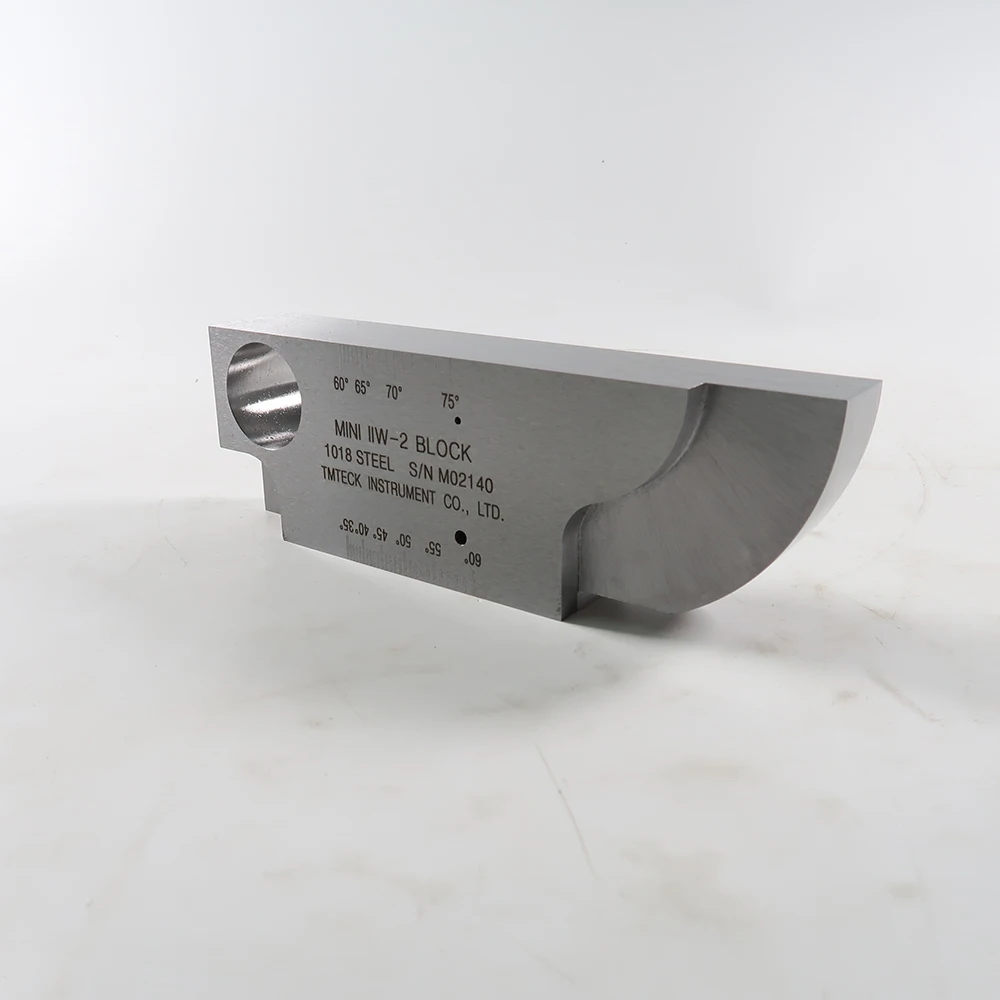 Mini IIW INCH type test block 1018 Steel Calibration Block