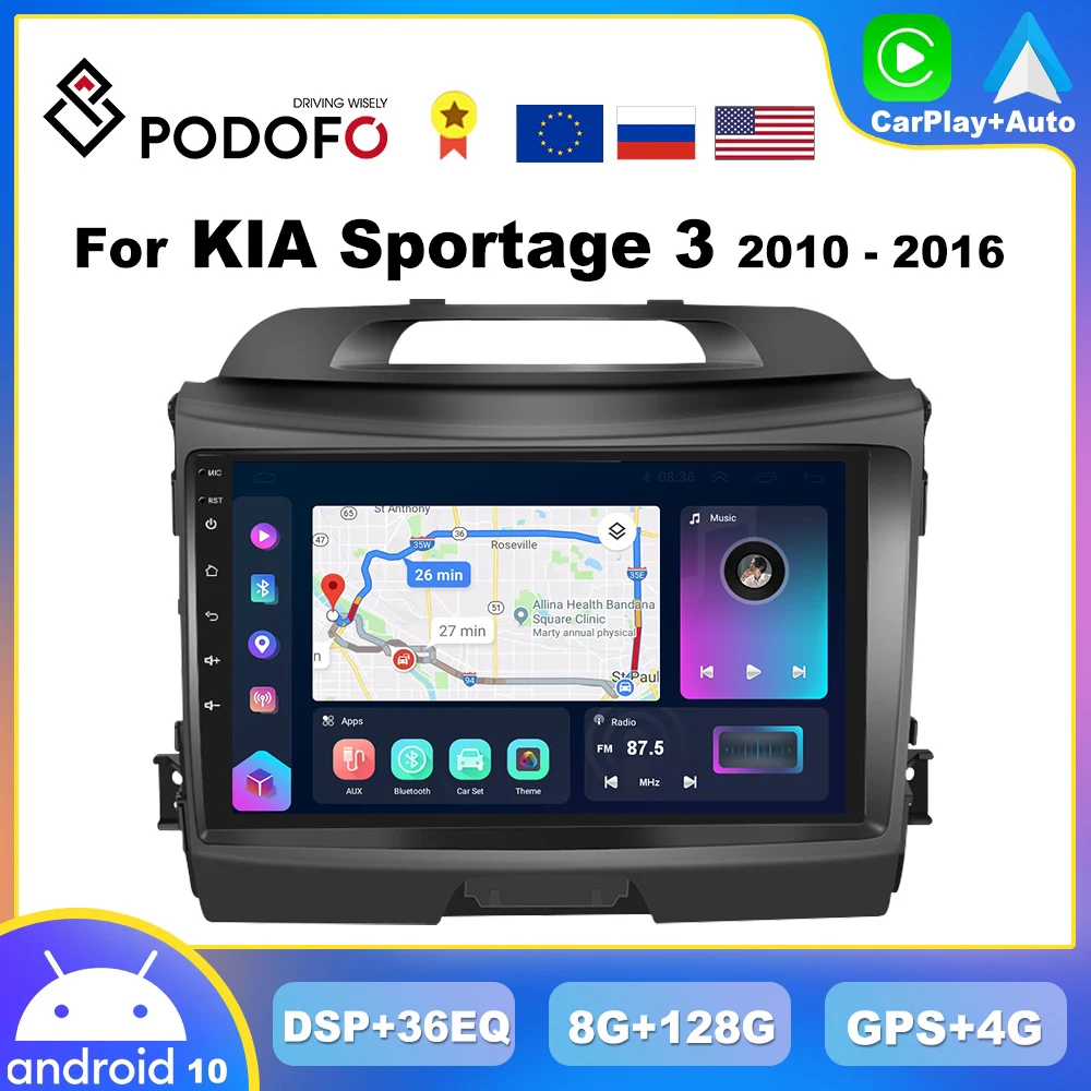 4g Wifi Carplay For Kia Sportage 3 20102016 Android Radio Multimedia Player 2din Gps Navigation
