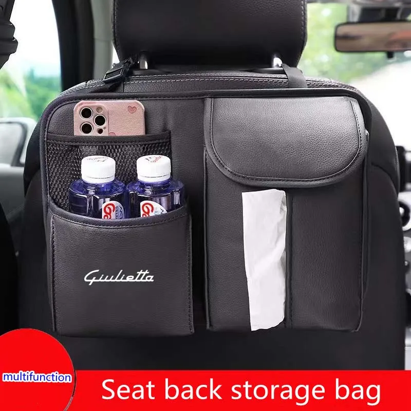 

Suitable for Alfa Romeo Giulietta Logo car seat back storage bag hanging bag rack storage box mobile phone bag