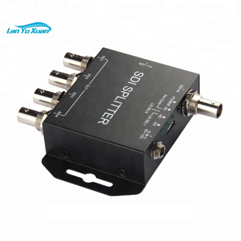 

High quality 1080P 1 input 4 output SDI splitter plug and play distribution amplifier