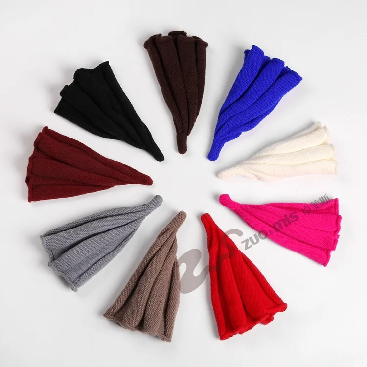 Parent-Child Boys Girl Womens Knit Beanie Hat Stretch Ribbed Acrylic Winter Ski Cap