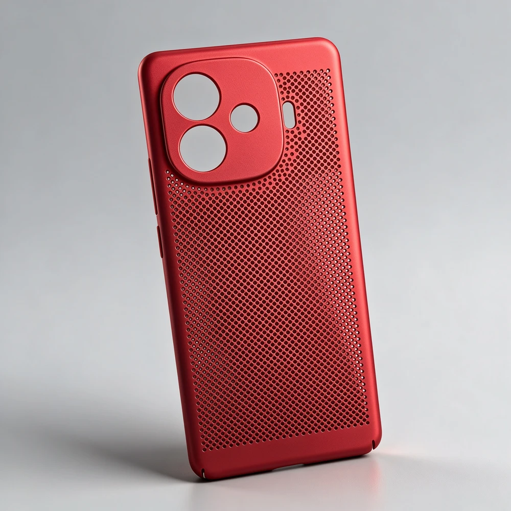 Ultra Thin Breathable Mesh Matte Hard Phone Case - Full Protective Cover