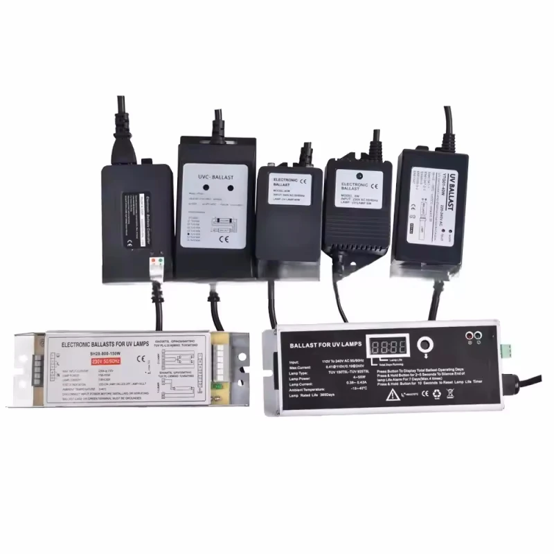 AC220V 4-150W Ultraviolet Lamp with Ballast UV Photolysis Sterilization Lamp Electronic Ballast Disinfection Lamp Power Supply