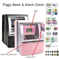 Electronic ATM Piggy Bank, Password Cash Self Rolling Bill, Cash Saving Box, Piggy Bank Large Size for Kids Adults 1