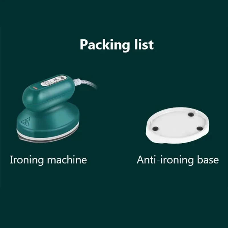 Portable Travel Clothes Electric Iron Baseplate Dry Ironing Versatile Heat Press Machine DIY Crafts Fabric Handheld Flatiron EU 3