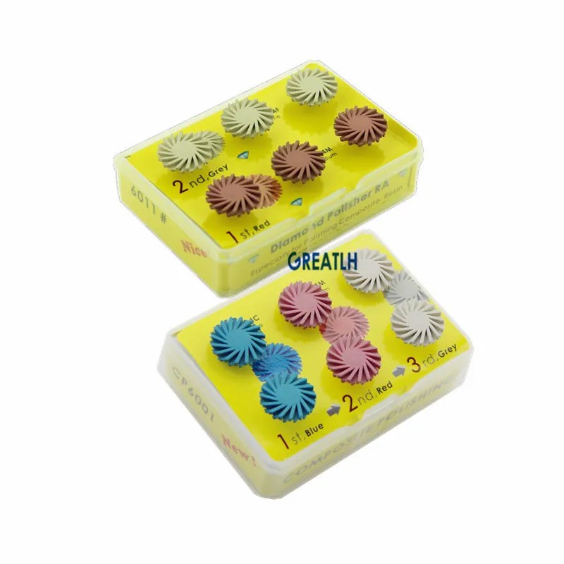 

Dental Composite Ceramic Zirconia Polisher Dental Polishing Disc Kits 6pcs/Box