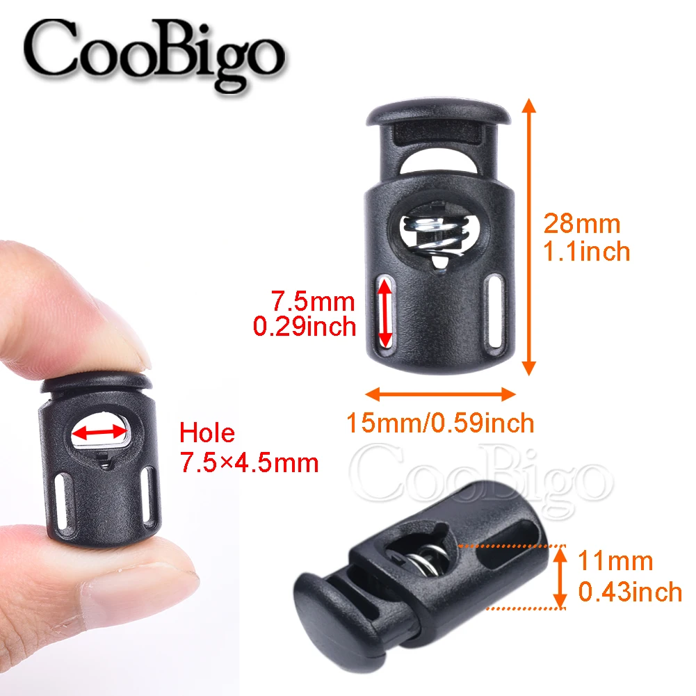 Cord Lock Stopper Cord Stopper Cord Lock Cord End Lock 10pcs For Drawstring Lanyard Paracord Shoeslace Clothing