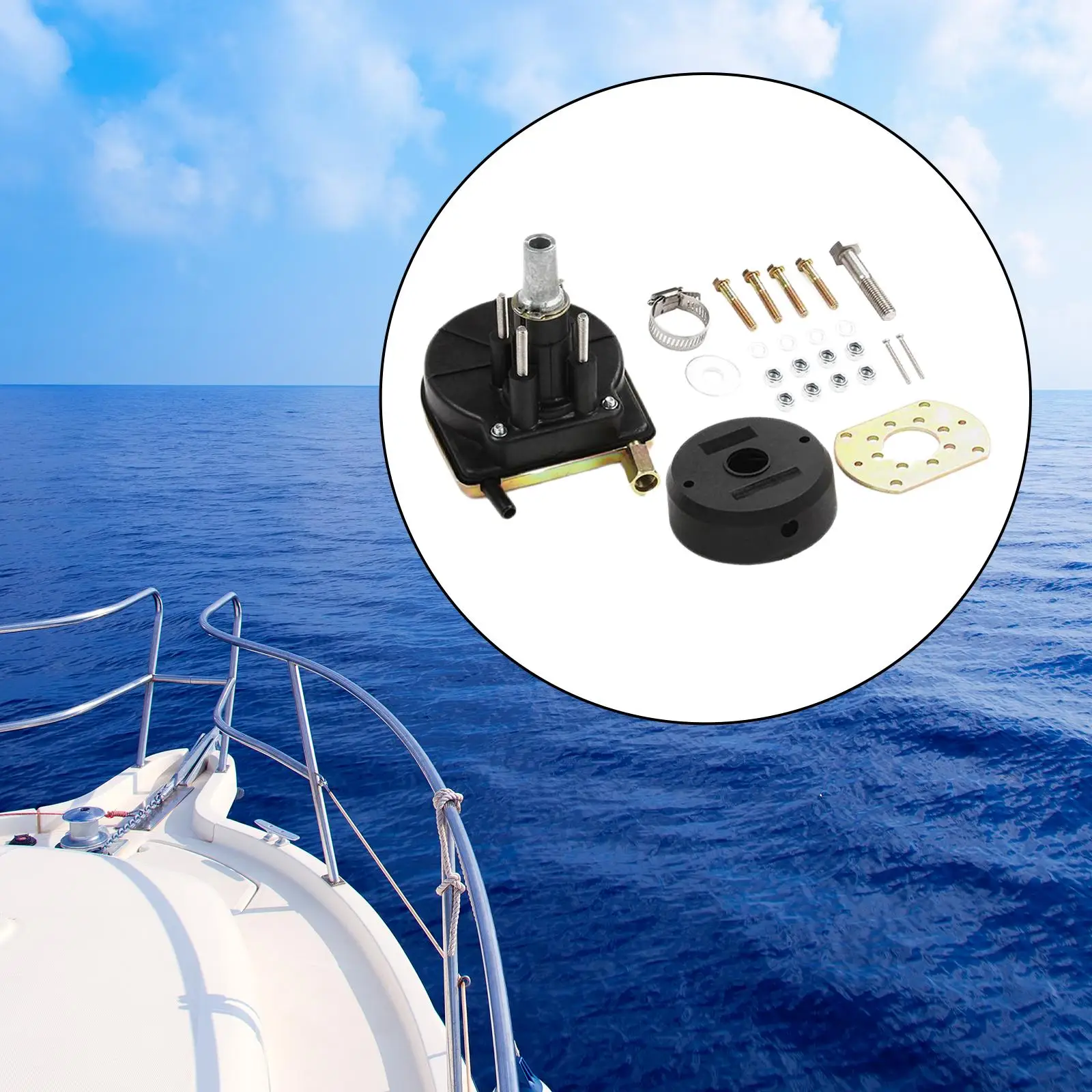 90 Degree Boat Steering Helm Bezel Set High Performance Replacement Boat Rotary Steering Mounting Bezel Marine Accessories 90 Degree Boat Steering Helm Bezel Set High Performance Replacement Boat Rotary Steering Mounting Bezel Marine Accessories