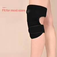 USB Electric Shoulder Brace Heated Knee Massager Vibration Massage Black Support Strap with Adjustable Three Levels of Heating 5