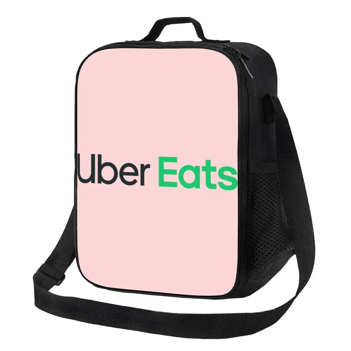Uber Eats 드라이버 로고 절연 도시락 가방, 여성용 보온 쿨러 런치 토트, 해변 캠핑 여행