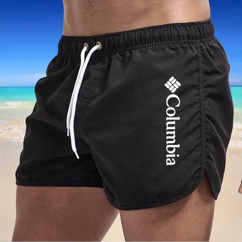 

Летние мужские пляжные шорты для плавания и серфинга с быстросохнущим и воздухопроницаемым шнурком для повседневного и модного мужчин