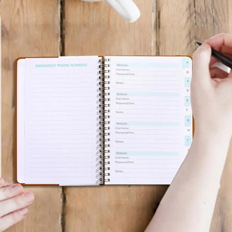 Internet Address Organizer Logbook Portable Record Books Address Books Secure Password Book Safe Address Organizer For Family