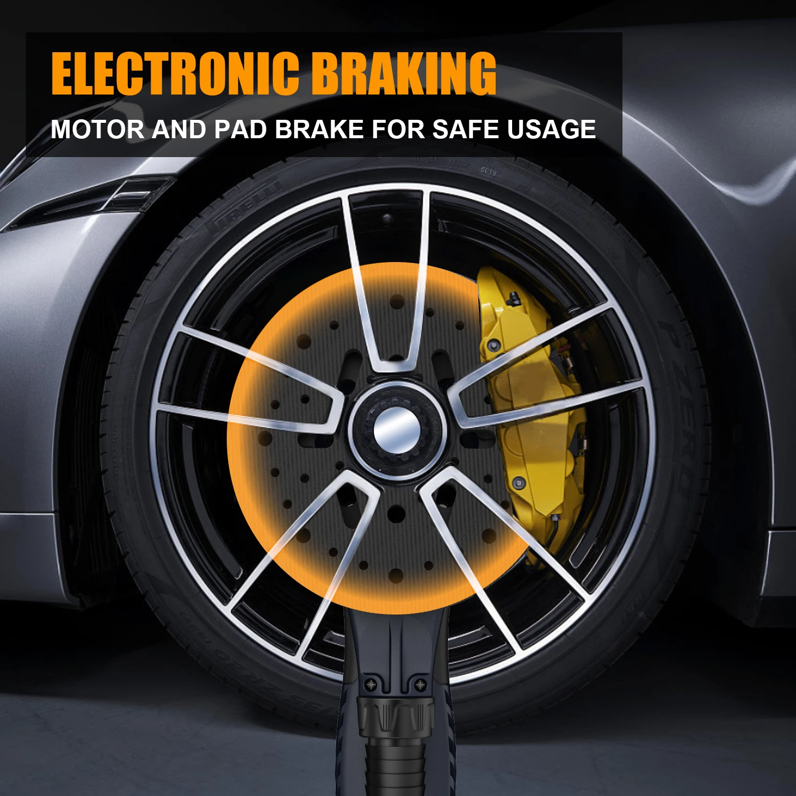 MAXXT 5.0mm/2.5mm  Random Orbital  Sander Brushless 350W  3A Multi-function Variable Speed Electric Corded Car Polishing Machine 5